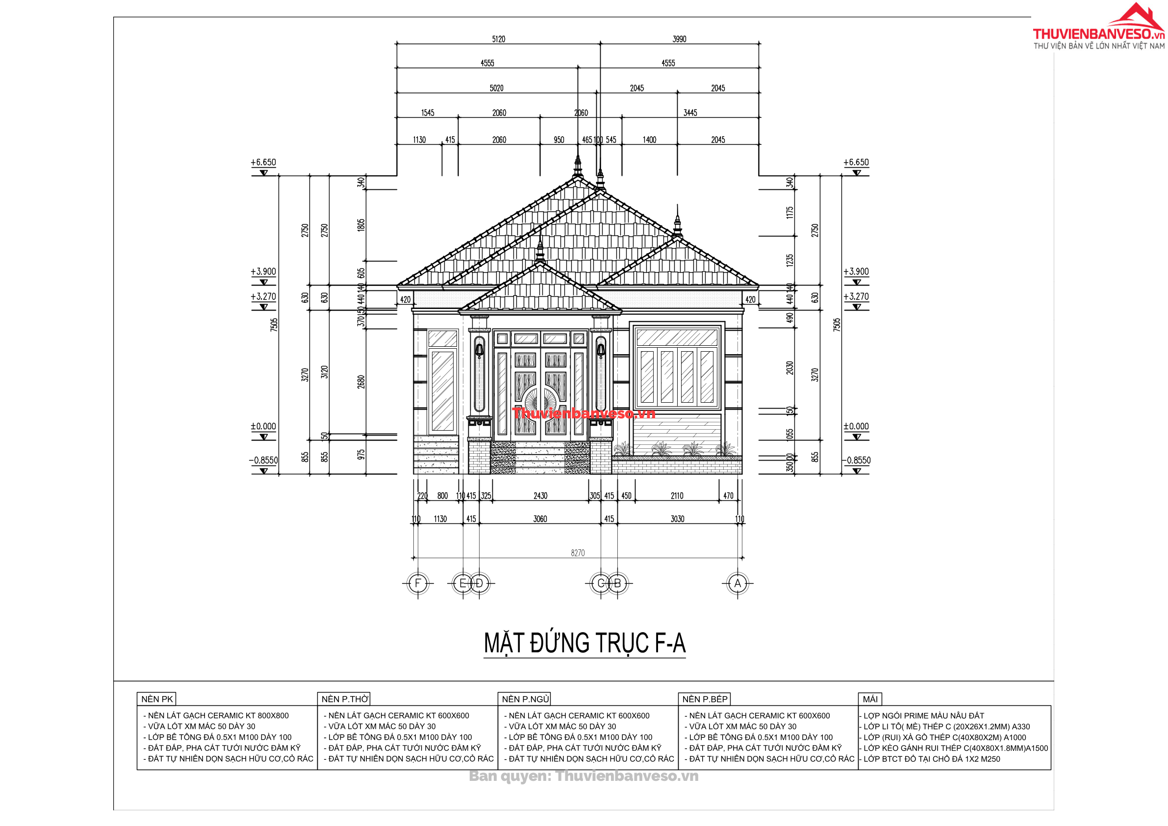 Full h s autocad bi t th 1 t ng m i nh t ki u k ch th c 7 705x14 605m